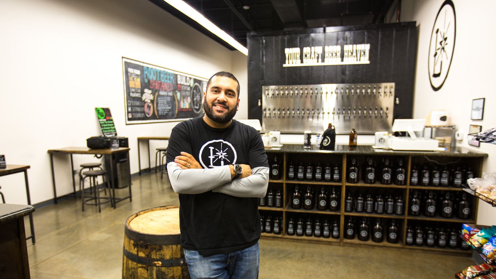 Rick Ali, co-owner of Lone Star Taps and Caps in Lewisville and Lonestar Beverages in...