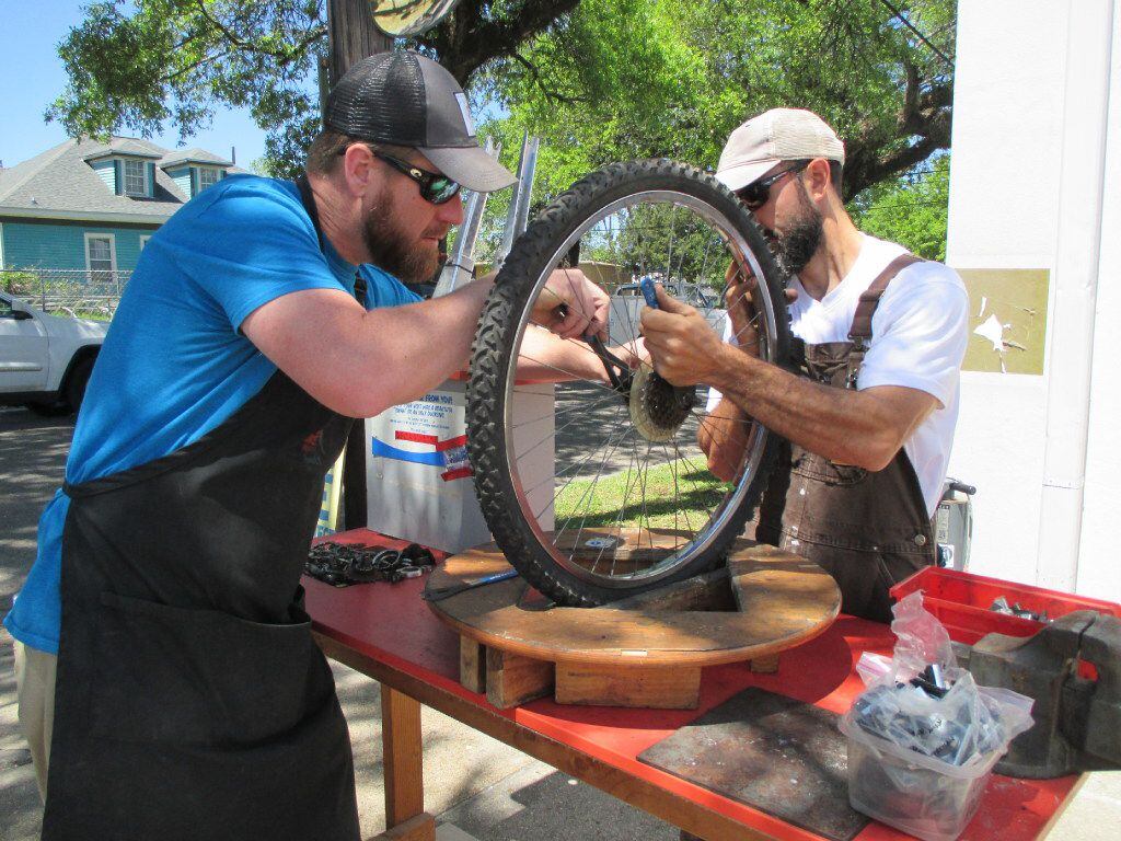Delta Bike Project, in the LoDa district of downtown Mobile, offers free help and parts for...