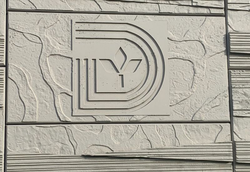 The city of Dallas' logo seen under R.L. Thornton Freeway near Zang Boulevard and Clarendon...