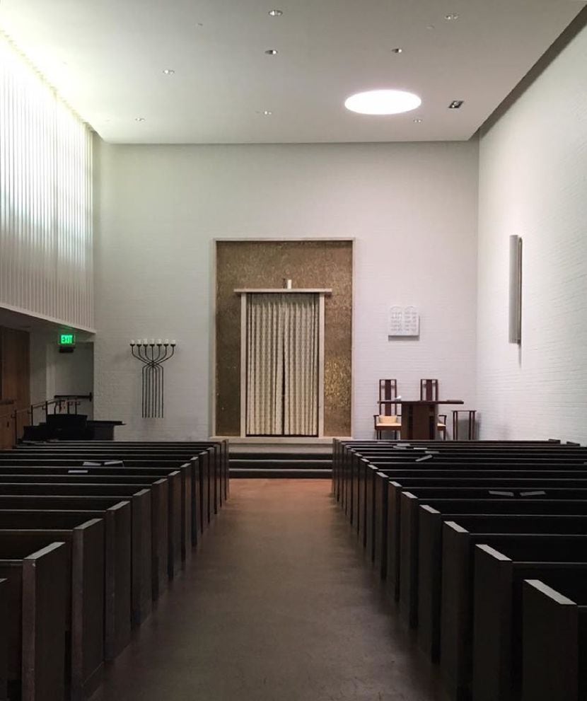 Lefkowitz Chapel at Temple Emanu-El, a pristine white box, was merely tweaked to let in more...