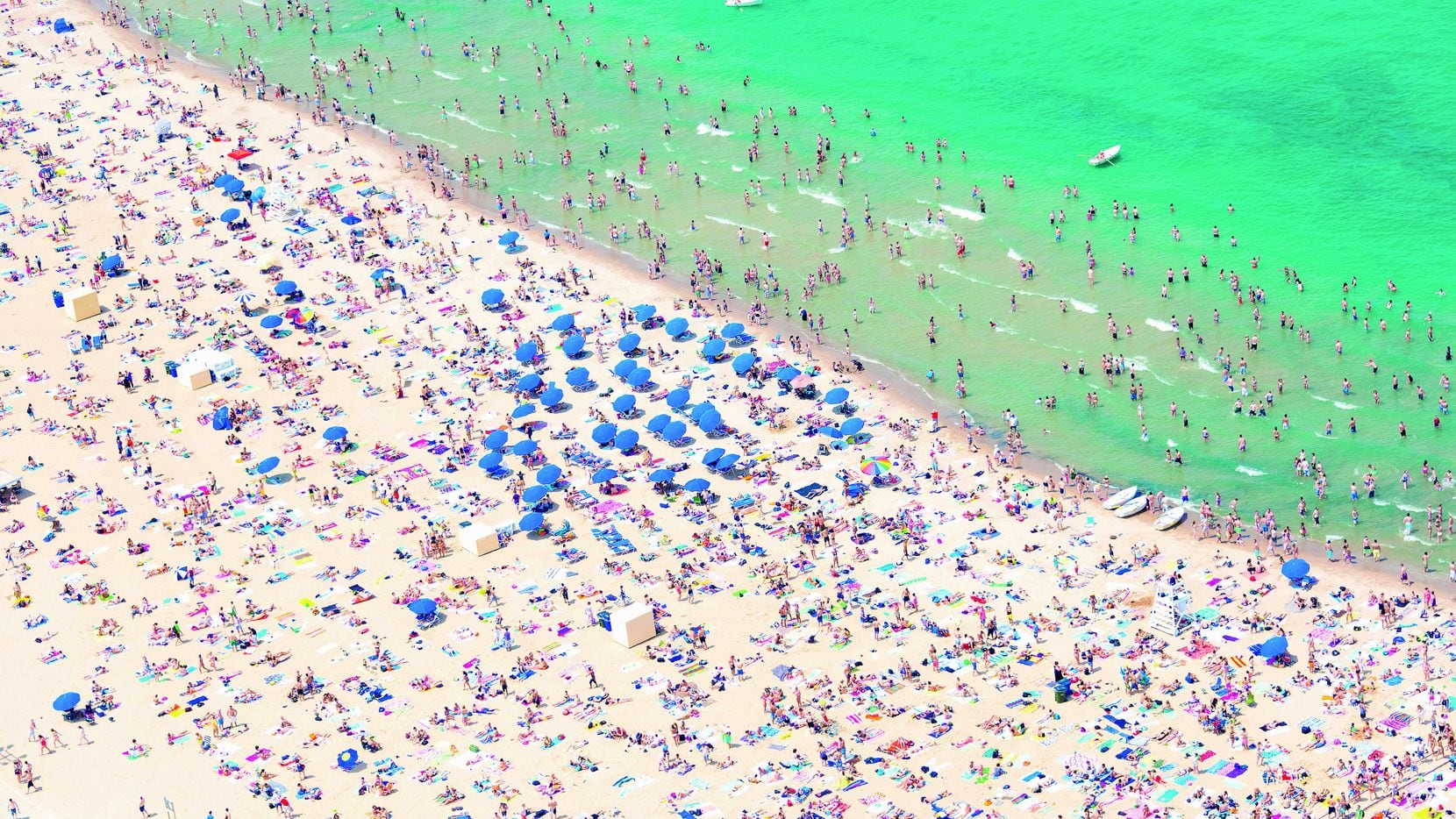 Photographer Gray Malin's new book, "Coastal," features aerial images of famous beaches...