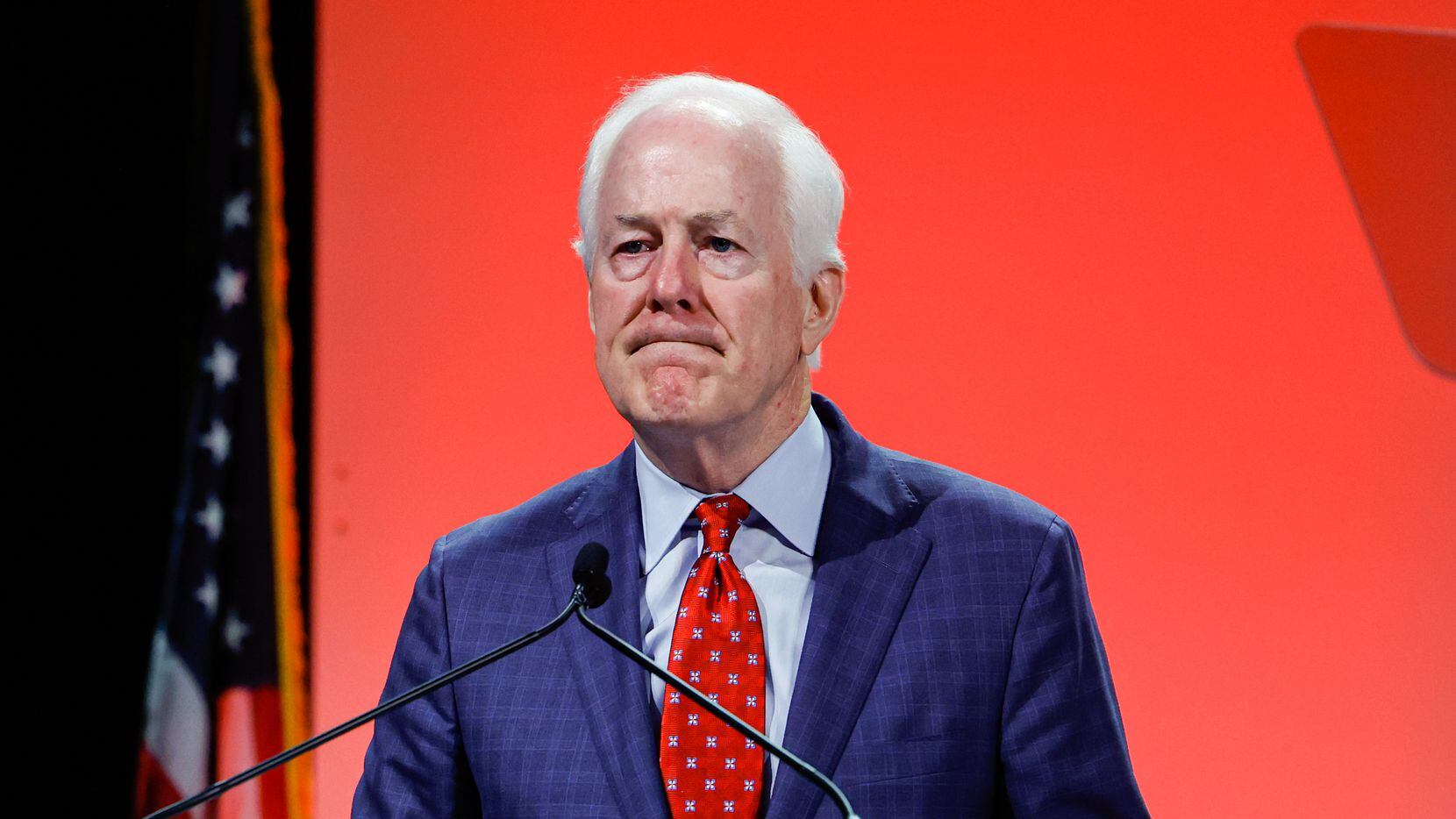 Texas Sen. John Cornyn, pictured during the Republican Party of Texas State Convention in...