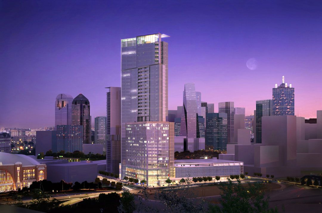 The site was previously planed for a 43-story Mandarin Oriental Hotel and condos.