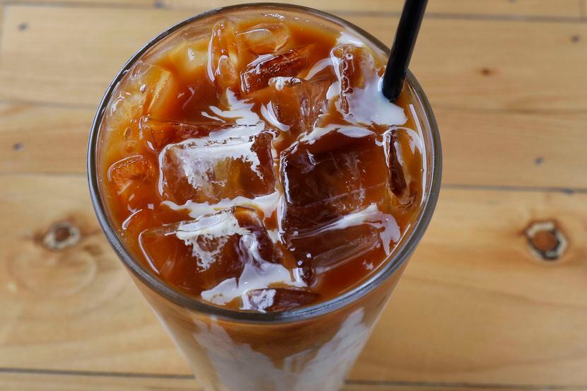 Vietnamese iced coffee at Toasted Coffee + Kitchen in Dallas is made with cold brew and...