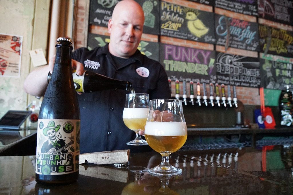 "Urban Funk House" is a popular beer at the Collective Brewing Project in Fort Worth, Texas....