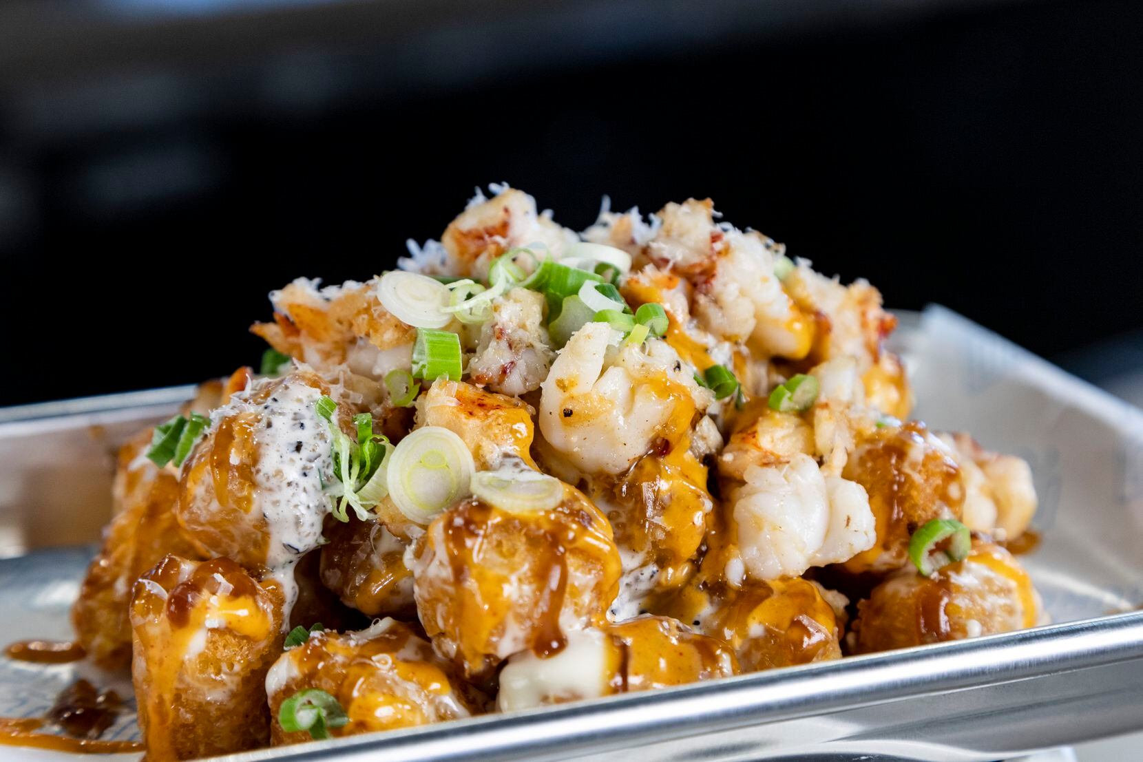Lobster tots = serious.