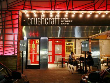 The main entrance patio at the Thai restaurant CrushCraft, on Friday, May 09, 2014 in...