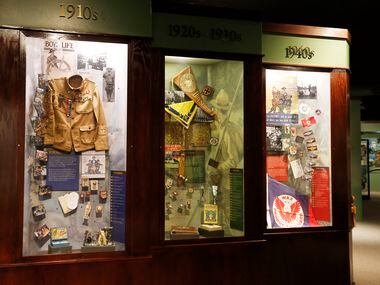 Scouting garb from the 1900s-40s is on display at the National Scouting Museum in Irving....