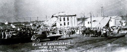  The New London School after the March 18, 1937 explosion.