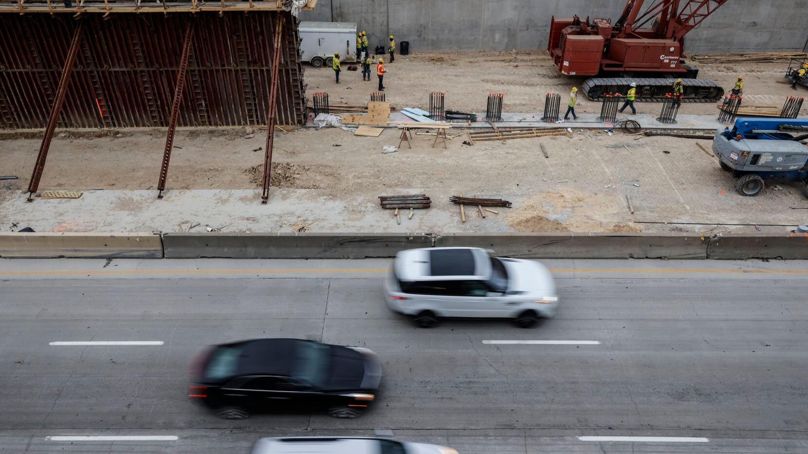 Construction was underway along Interstate 35E this month in Dallas. According to TxDOT data...