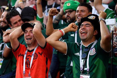 Fans de México entre la agonía y el éxtasis. AFP-Getty Images.
