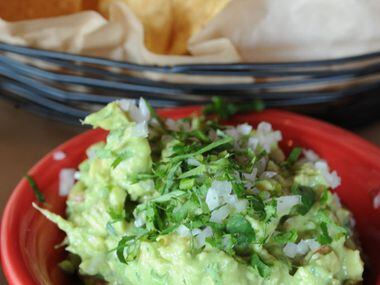 House made chips and guacamole is served at La Ventana in Addison, TX on May 7, 2015....