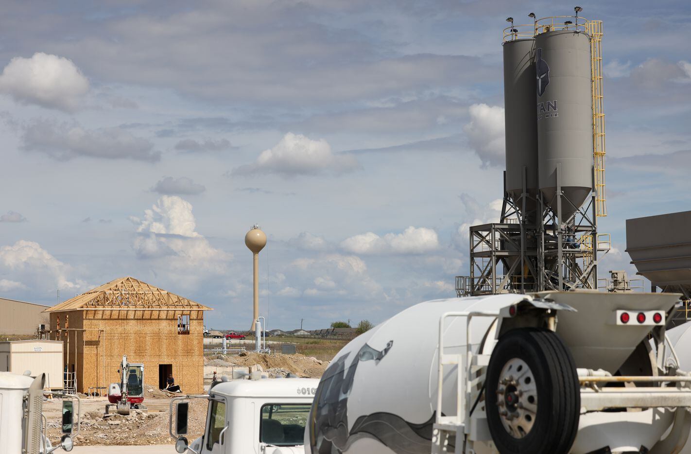 Titan Ready Mix in Cresson is building a new batch house and shop for its trucks.
