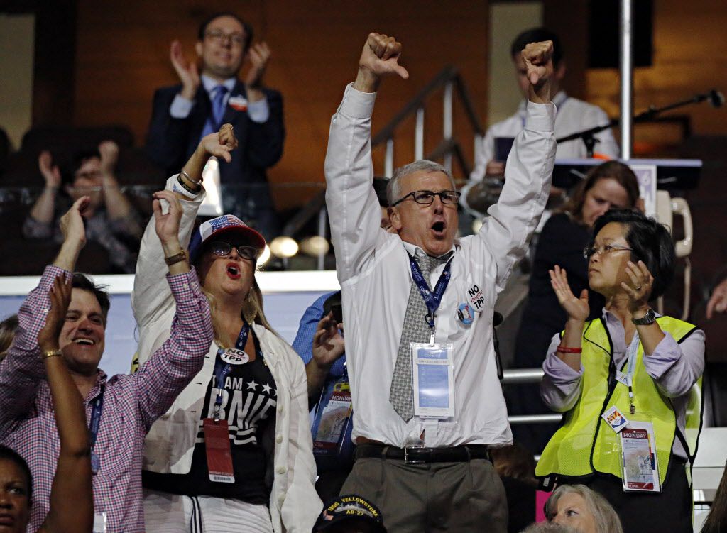 Bernie Sanders supporters booed U.S. Rep. Marcia Fudge as she spoke at the Democratic...