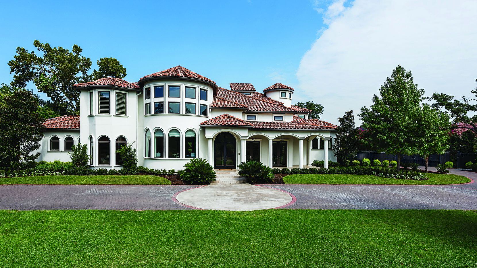 The Mediterranean residence at 4525 Catina is situated on 1.2 acres in Preston Hollow.