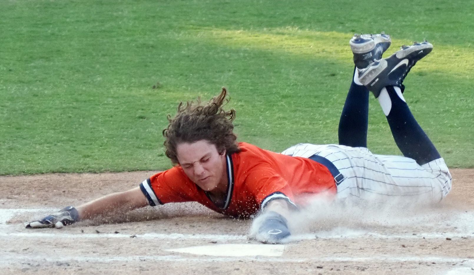 Frisco Wakeland baserunner Dylan Snead scores a run against Georgetown in the UIL baseball...