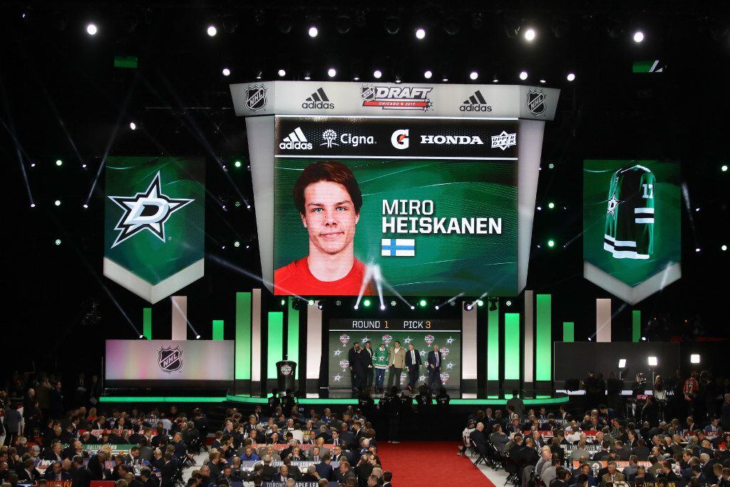 CHICAGO, IL - JUNE 23:  A general view as Miro Heiskanen is selected third overall by the...