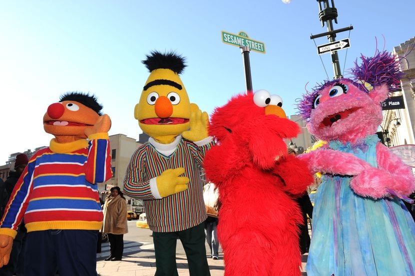 Ernie, Bert, Elmo y Abby Cadabby de Sesame Street. (Photo by Jason Kempin/Getty Images)
