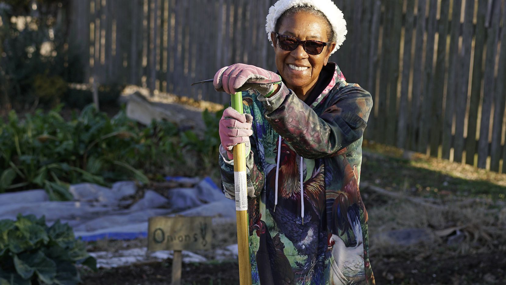 Anna Hill, in the Dolphin Heights Neighborhood Association garden, which is located next to...