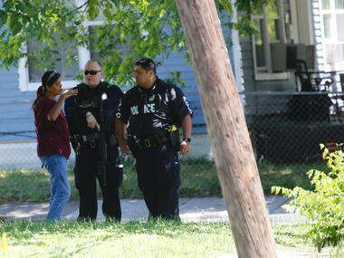 Police respond to a shooting in Dallas on Monday, May 1, 2017. (Vernon Bryant/The Dallas...