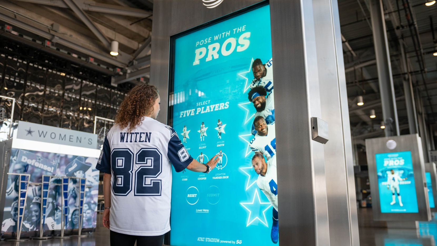 AT&T's Pose With The Pros experience at AT&T Stadium.