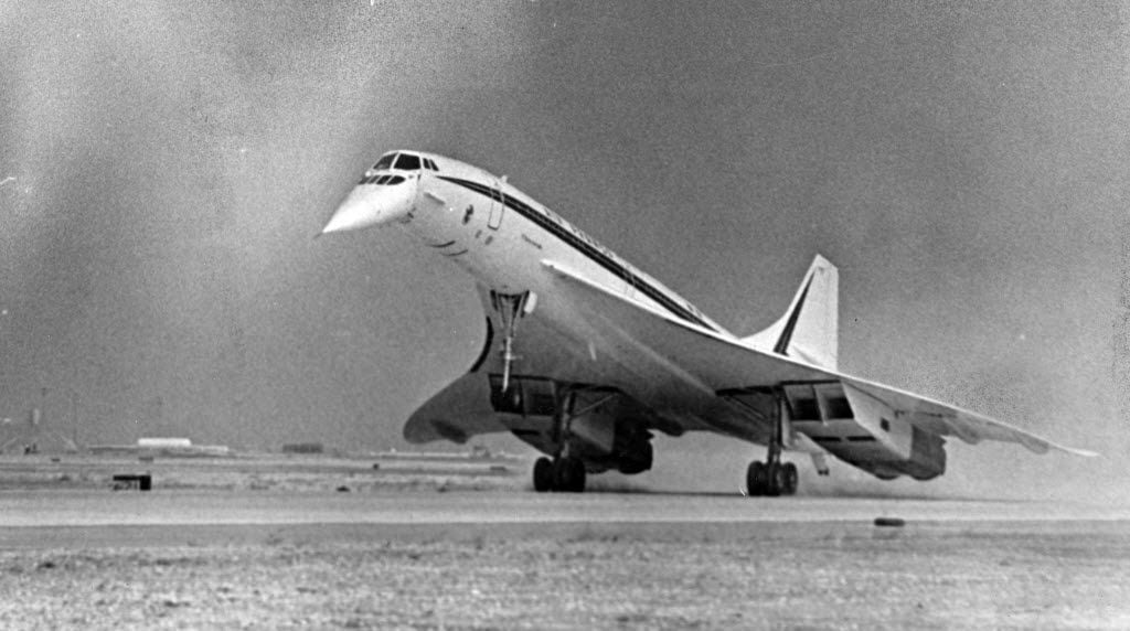 The supersonic airliner Concorde set down on American soil for the first time at Dallas-Fort...