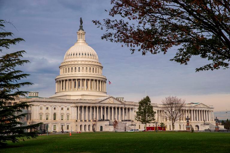 El edificio del Congreso en Washington D.C. AP
