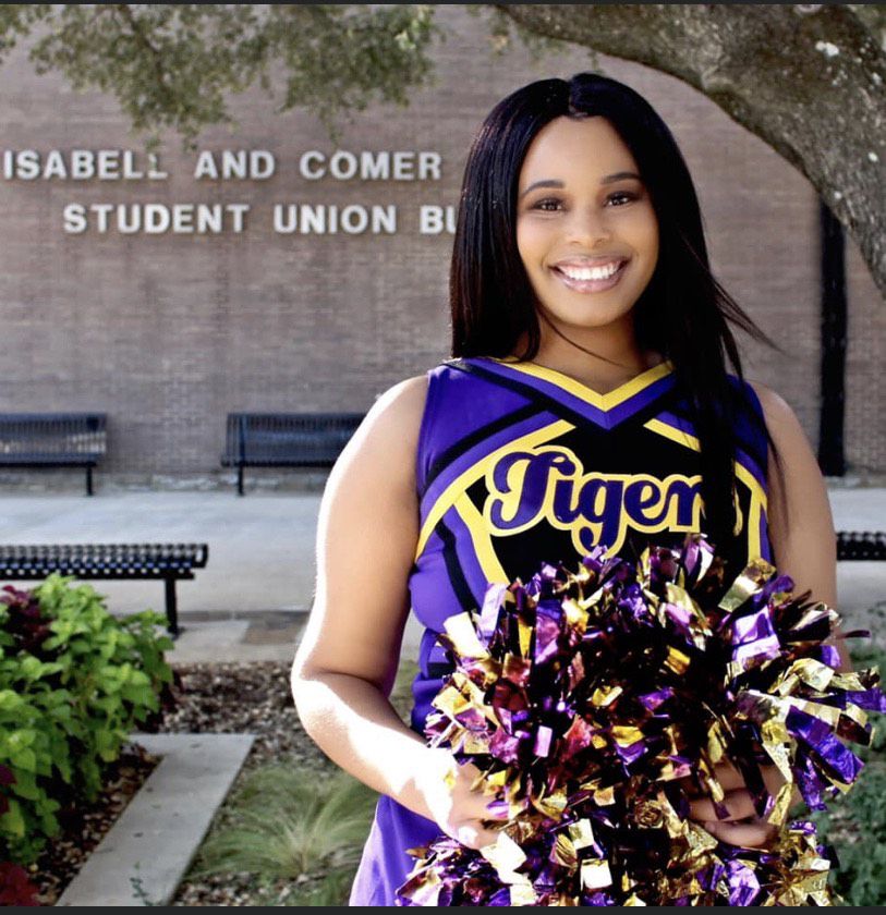 Jennifer Fletcher, a senior at Paul Quinn College in Dallas, has had to return to her home home because of the coronavirus. During her years at the school, she has participated in volleyball and cheerleading, as well as holding many student leadership roles.