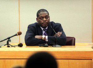 Former Dallas County District Attorney Craig Watkins testifies at a hearing where he was...