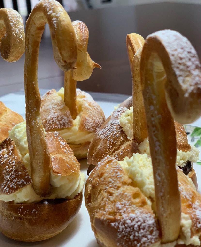 Bullion offers the "Seven Swans a Swimming" seven swan profiteroles for $7 as part of its 12...