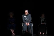 Njoki McElroy on stage for the production of "From Freedman's Town to Botham Jean: Stories...