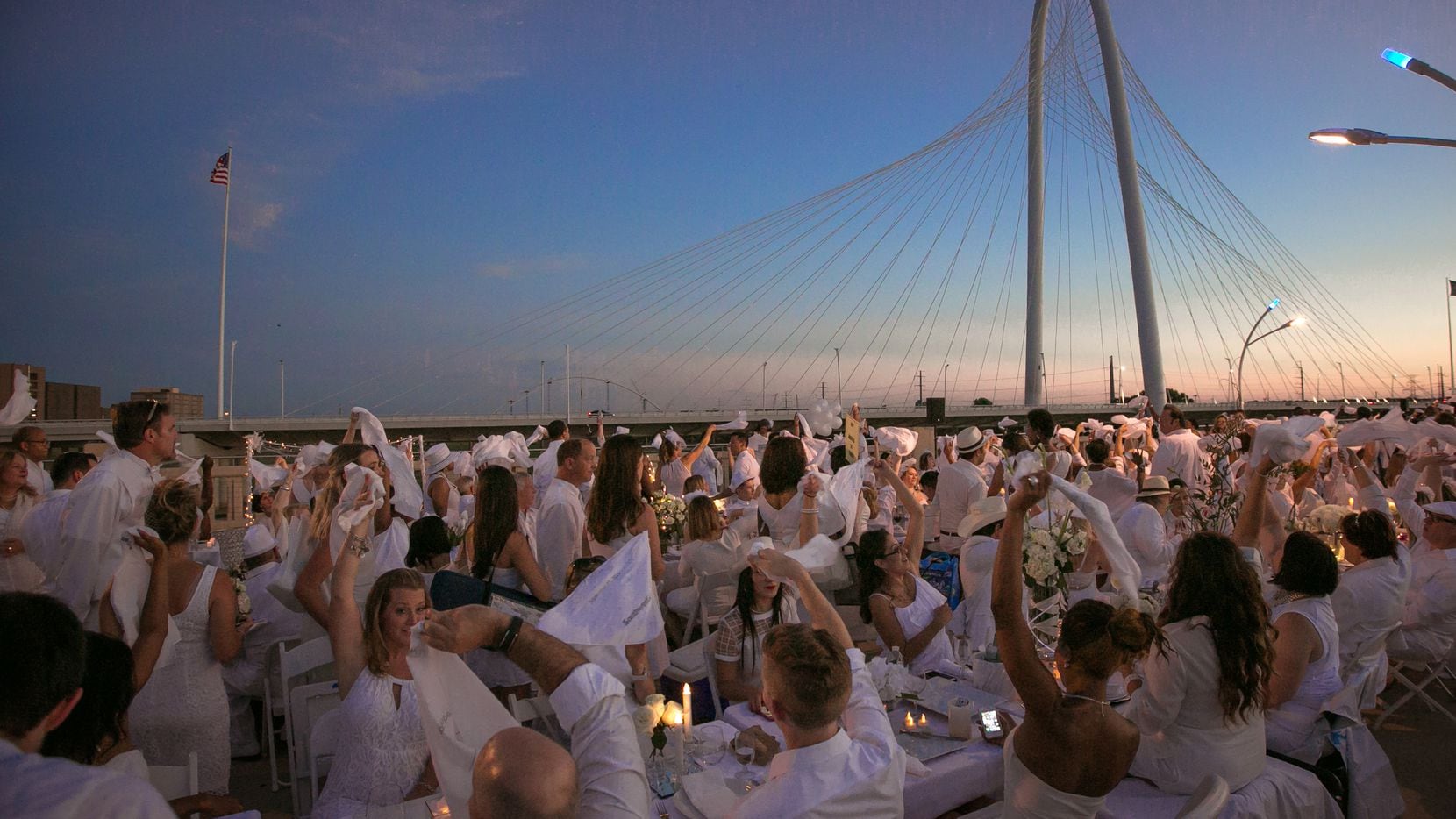 The secret 'white' party Diner en Blanc returns to Dallas on Sept. 30, 2016.