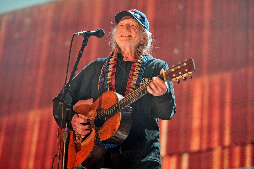 Willie Nelson performs at Farm Aid 30 at FirstMerit Bank Pavilion at Northerly Island in...