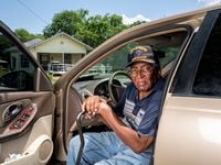 William Lindsey, a 72-year-old Vietnam veteran, poses for a portrait in the 2007 Chevrolet...