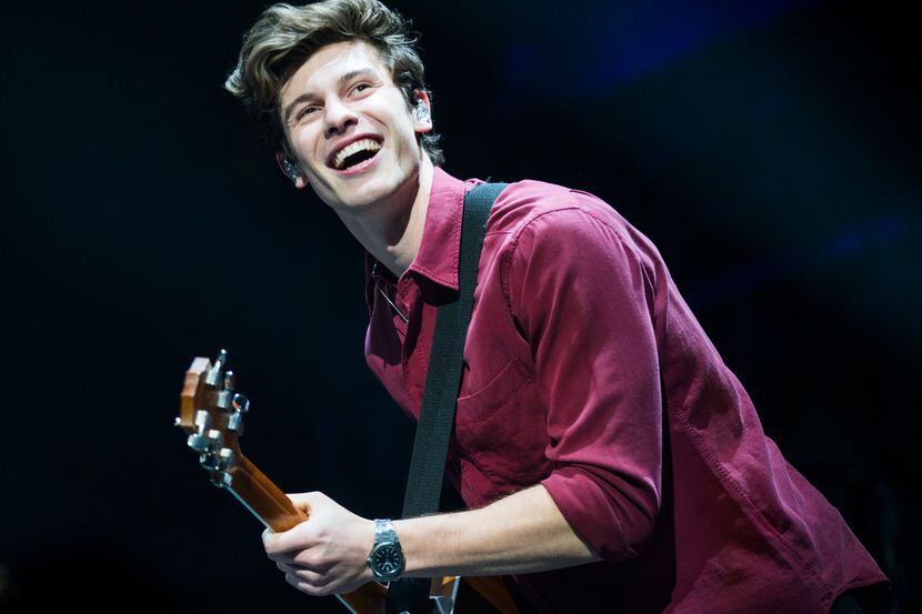 Shawn Mendes performs during the KISS FM Jingle Ball on Nov. 18, 2018 at the American...