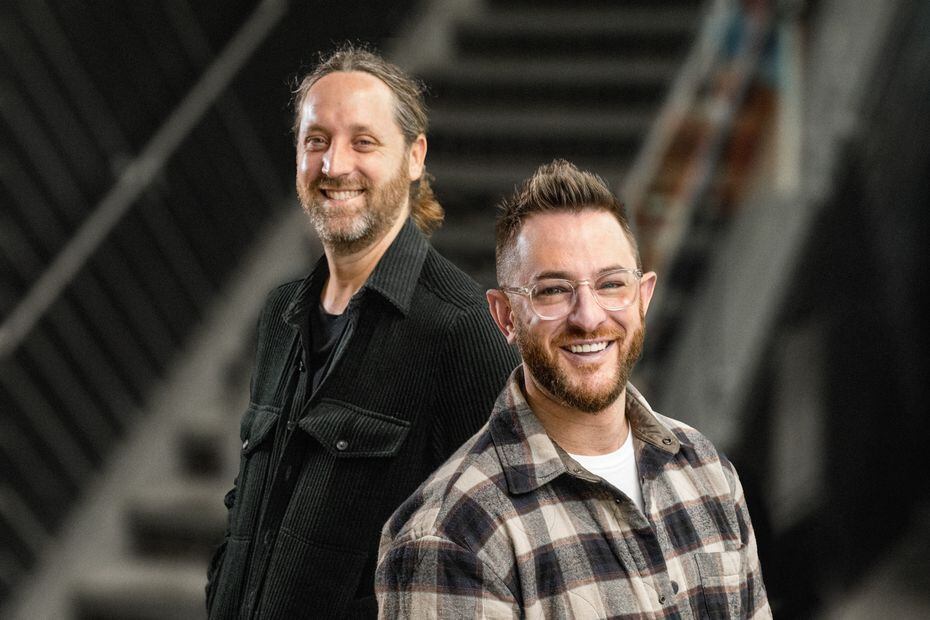 Brandon Hays, left, and Phil Schanbaum will operate Sfuzzi on Henderson Avenue, in place of...