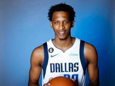 Dallas Mavericks’ Marcus Bingham Jr. is photographed during the media day at American...