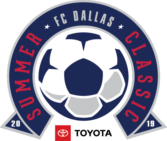 The 2019 FC Dallas Summer Classic presented by Toyota logo.