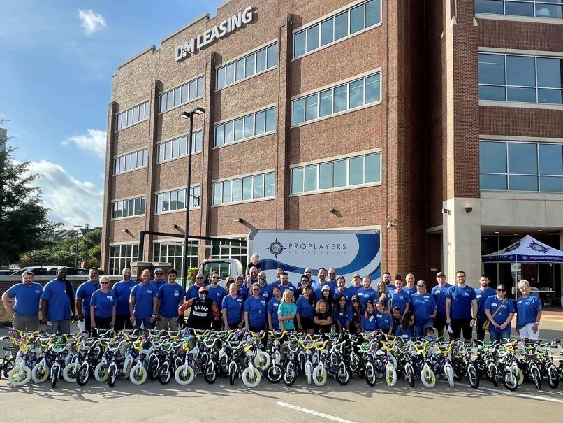 D&M Leasing employees did a bike build for charity in Fort Worth last fall.