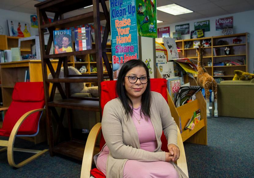 Jessica Hernandez, a DACA recipient and community liaison at S.S. Conner Elementary School,...