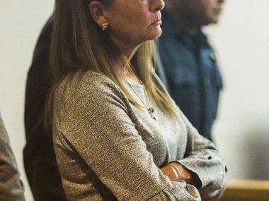 Bonnie Jameson, mother of Kendra Hatcher, watches as Kristopher Love, who is in the...