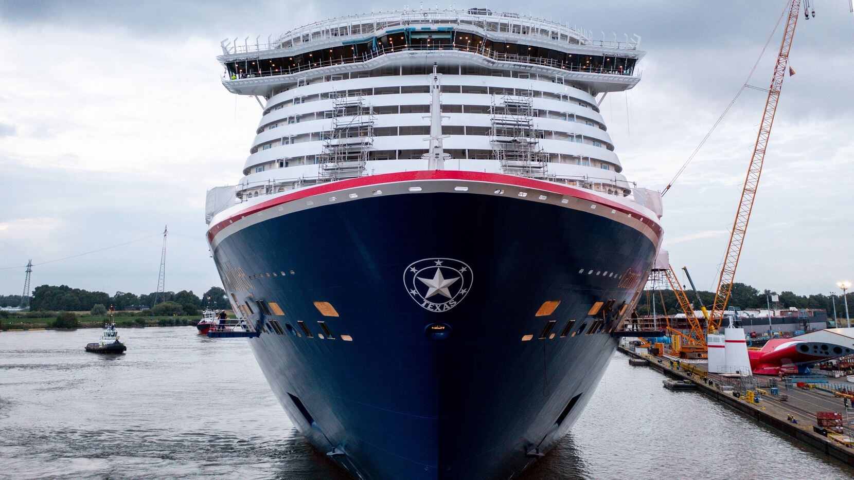 Carnival Cruise Line's new Jubilee cruise ship carries a Texas star design. It'll set sail...