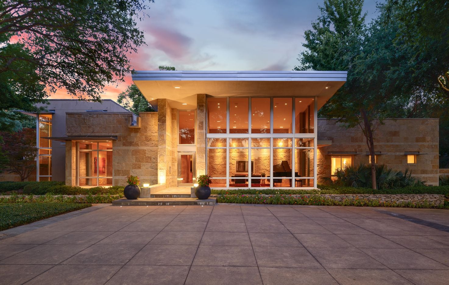 This 6,886-square-foot house at 5006 Shadywood in Dallas' Bluffview neighborhood was built for sustainable living by Ralph Hawkins, former president and CEO of architecture firm HKS Inc.