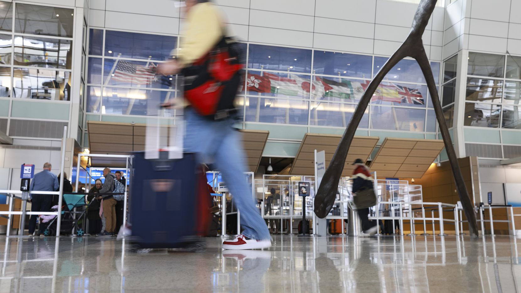 Delays and cancellations at the nation's biggest airports, including DFW International...