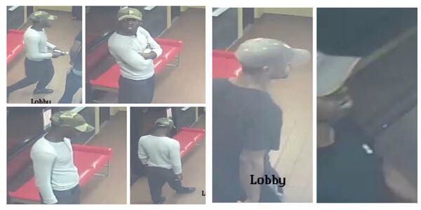 Imágenes de vigilancia de los ladrones de una pizzería Domino’s en Pleasant Grove.
