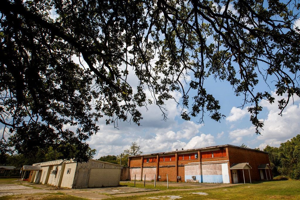 The former all-black school in Joppa, which Habitat for Humanity now owns and is trying to...