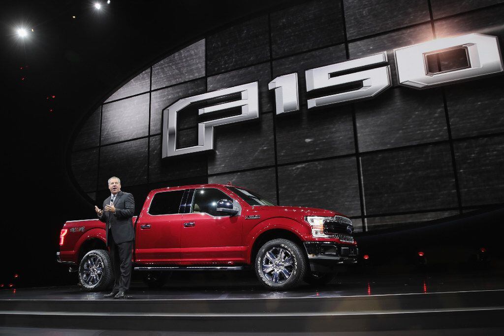 Ford's Joe Hinrichs also introduced the new F-150 at the North American International Auto...
