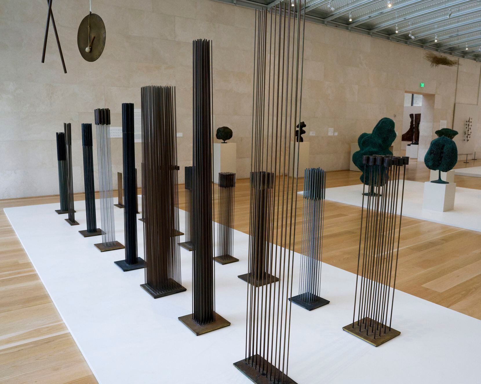 Sounding sculptures by Harry Bertoia pictured at the Nasher Sculpture Center on Tuesday,...