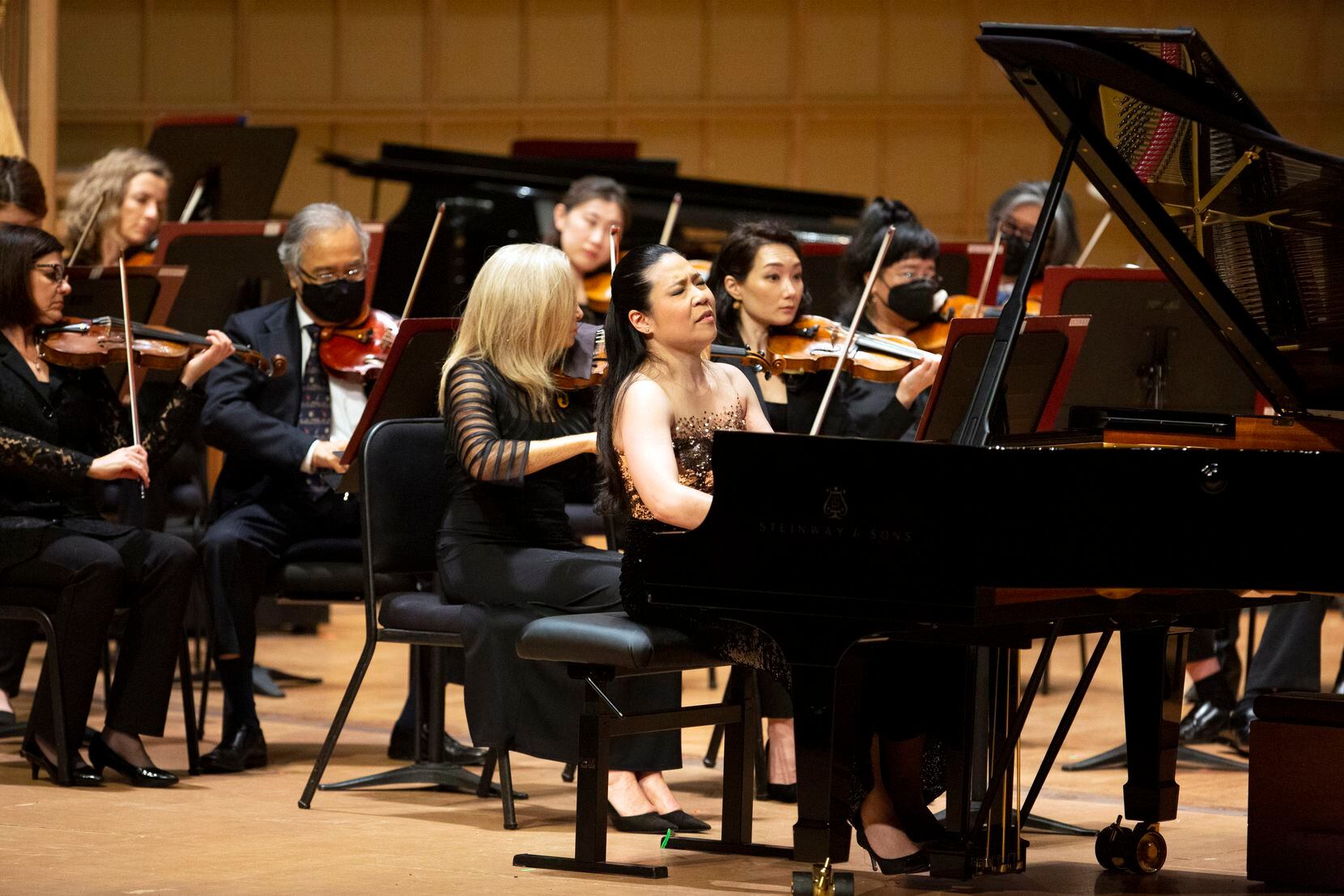 Pianist Joyce Yang performs with the Dallas Symphony Orchestra and guest conductor Thomas...