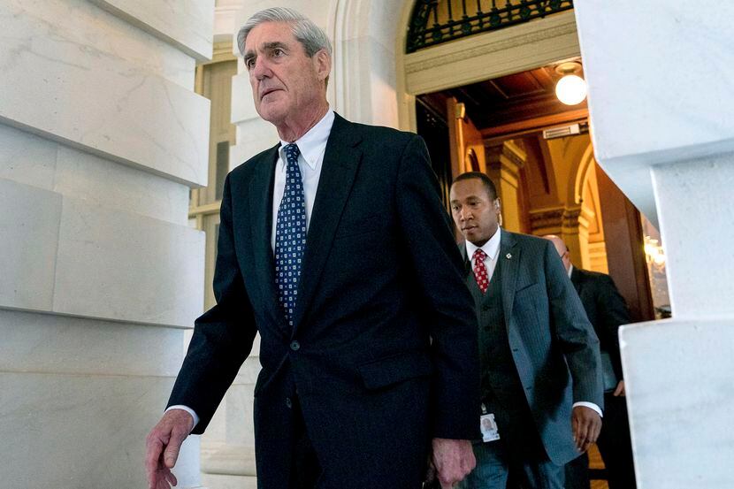 FILE - In this June 21, 2017, file photo, former FBI Director Robert Mueller, the special...